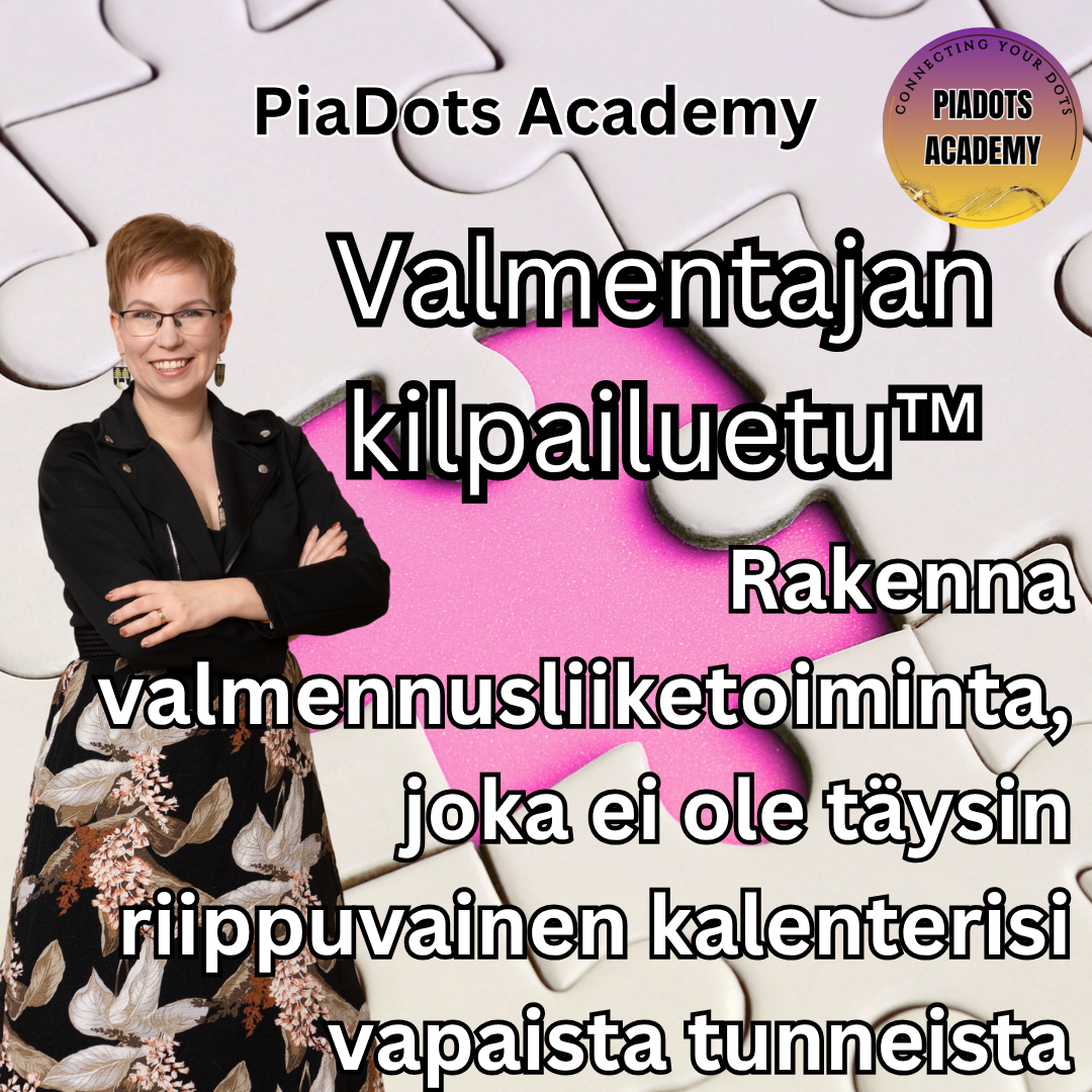 Valmentajan kilpailuetu - PiaDots Academy