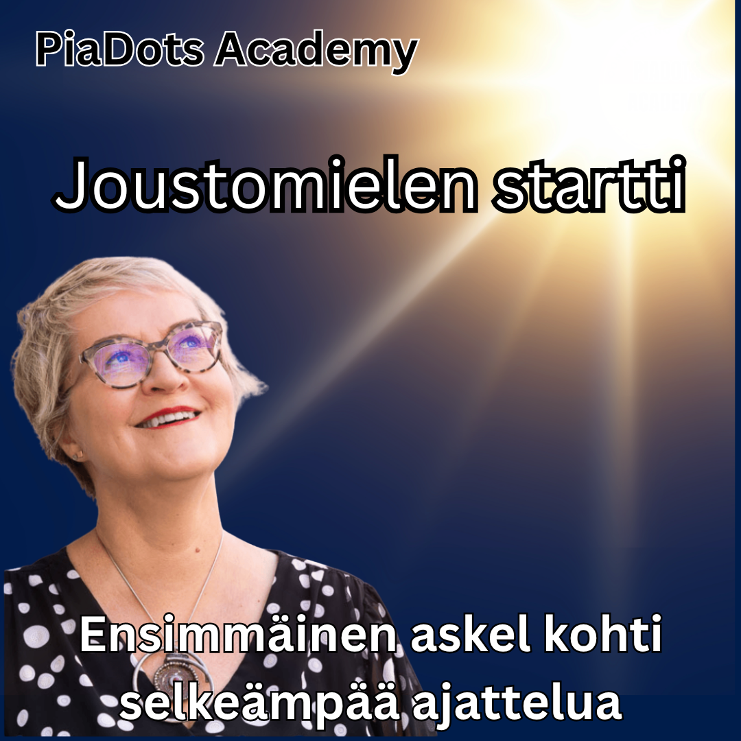 Joustomielen startti - Minna Levander, PiaDots Academy & Joustomieli